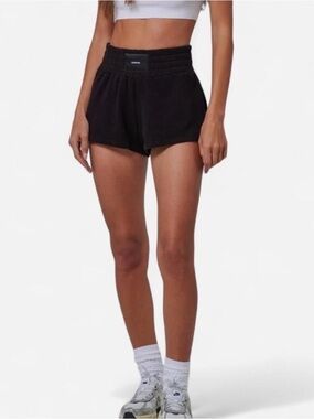 TALENTLESS Black High-Waist Athletic Boxing Lounge Shorts Cotton Women’s Medium